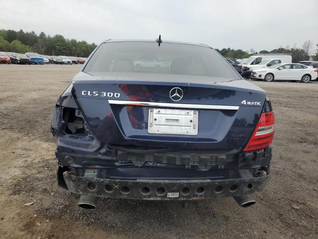 WDDGF8AB7DR251777 - 2013 MERCEDES-BENZ C 300 4MATIC BLUE photo 6