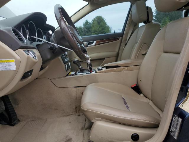 WDDGF8AB7DR251777 - 2013 MERCEDES-BENZ C 300 4MATIC BLUE photo 7