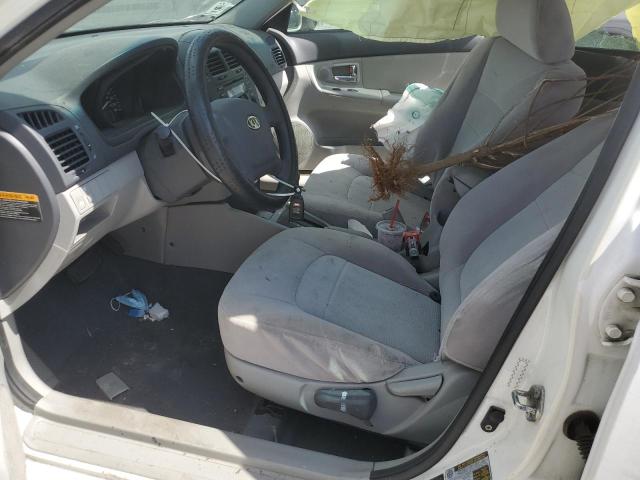 KNAFE121185492217 - 2008 KIA SPECTRA EX WHITE photo 7