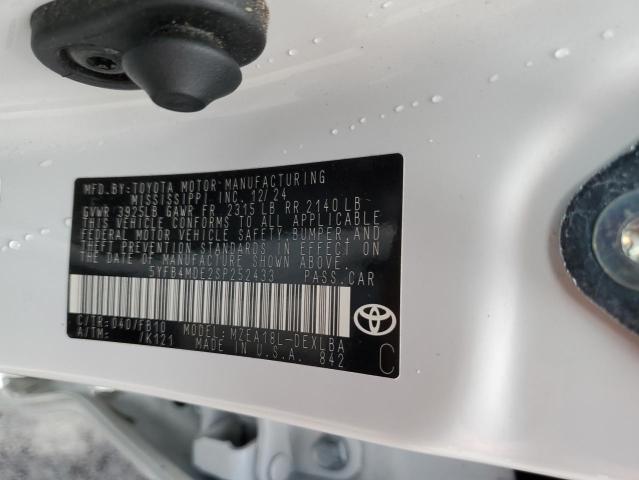 5YFB4MDE2SP252433 - 2025 TOYOTA COROLLA LE თეთრი ფოტო 12