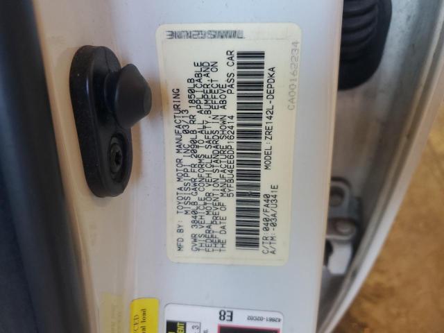 5YFBU4EE6DP162414 - 2013 TOYOTA COROLLA BASE Ақ фото 13