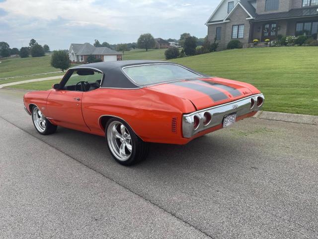 1D37J2R578031 - 1972 CHEVROLET CHEVELLE RED photo 3