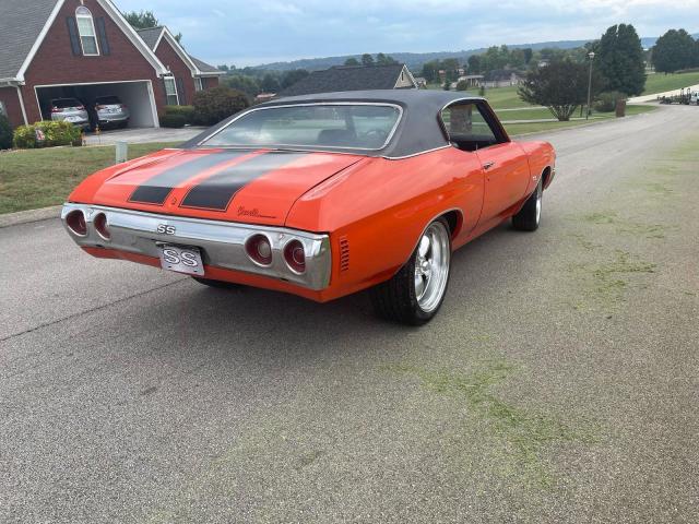1D37J2R578031 - 1972 CHEVROLET CHEVELLE RED photo 4