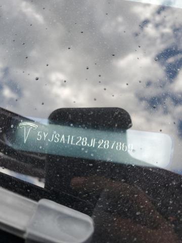 5YJSA1E28JF287869 - 2018 TESLA MODEL S Қызыл фото 13