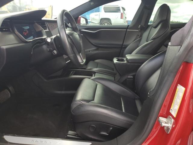 5YJSA1E28JF287869 - 2018 TESLA MODEL S Қызыл фото 7