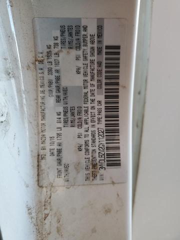 3MYDLBZV2GY112027 - 2016 TOYOTA SCION IA WHITE photo 12