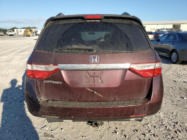 5FNRL5H48BB029186 - 2011 HONDA ODYSSEY EX MAROON photo 6