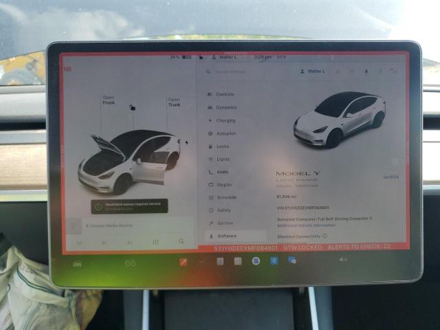 5YJYGDEEXMF084801 - 2021 TESLA MODEL Y 灰色 照片 9