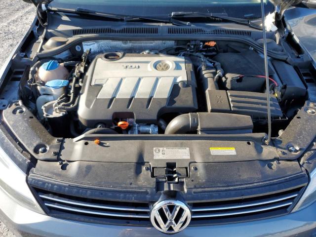 3VWLL7AJXDM388763 - 2013 VOLKSWAGEN JETTA TDI GRAY photo 11