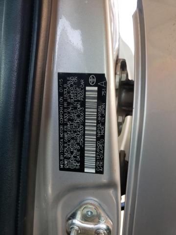 JTDKDTB33F1580613 - 2015 TOYOTA PRIUS C 银色 照片 12