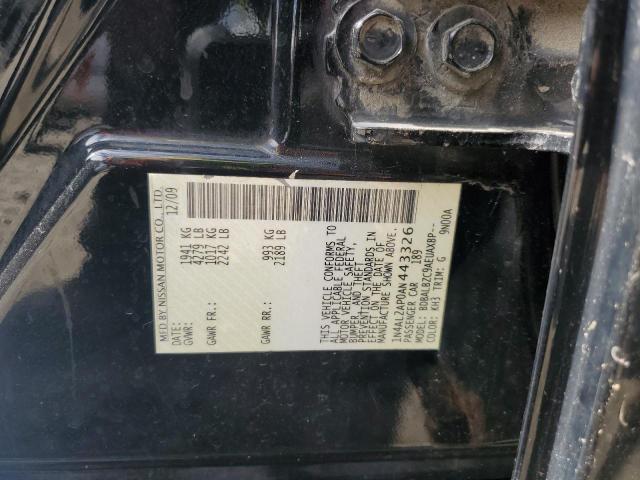 1N4AL2AP0AN443326 - 2010 NISSAN ALTIMA BASE BLACK photo 12