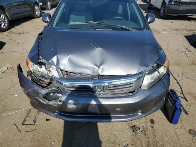 19XFB2F5XCE037751 - 2012 HONDA CIVIC LX GRAY photo 11