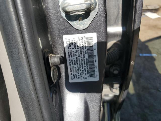 19XFB2F5XCE037751 - 2012 HONDA CIVIC LX GRAY photo 12