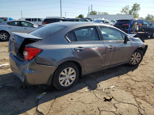 19XFB2F5XCE037751 - 2012 HONDA CIVIC LX GRAY photo 3