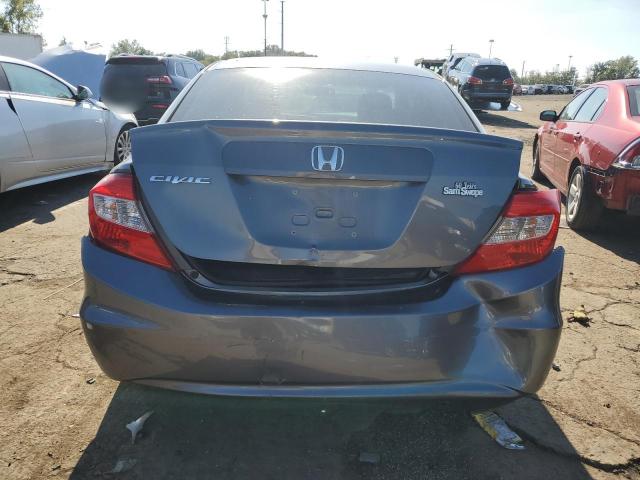 19XFB2F5XCE037751 - 2012 HONDA CIVIC LX GRAY photo 6