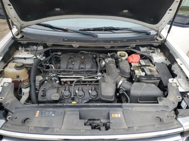 2FMGK5C87FBA12656 - 2015 FORD FLEX SEL WHITE photo 12