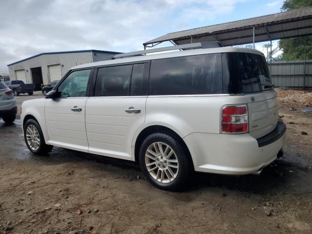 2FMGK5C87FBA12656 - 2015 FORD FLEX SEL WHITE photo 2