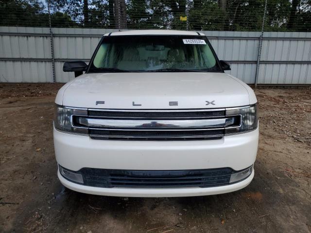 2FMGK5C87FBA12656 - 2015 FORD FLEX SEL WHITE photo 5