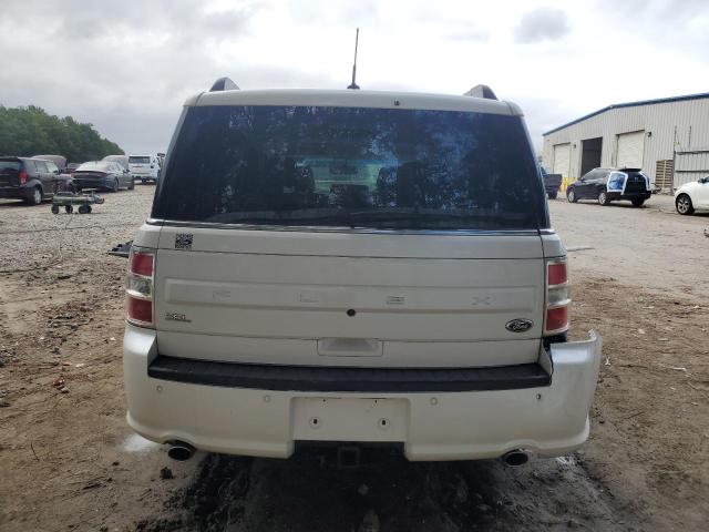 2FMGK5C87FBA12656 - 2015 FORD FLEX SEL WHITE photo 6