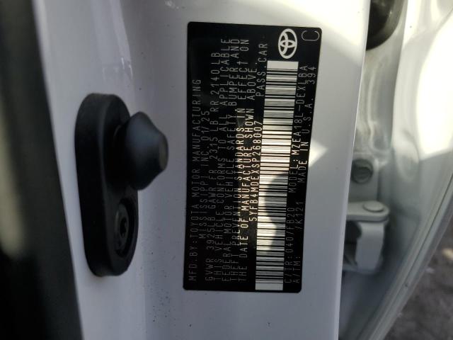 5YFB4MDEXSP268007 - 2025 TOYOTA COROLLA LE თეთრი ფოტო 12