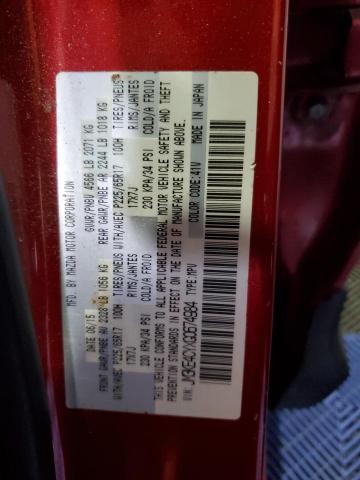 JM3KE4CYXG0674984 - 2016 MAZDA CX-5 TOURING RED photo 13