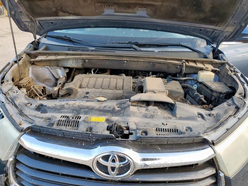 5TDKKRFH5FS096721 - 2015 TOYOTA HIGHLANDER XLE Bleu photo 12