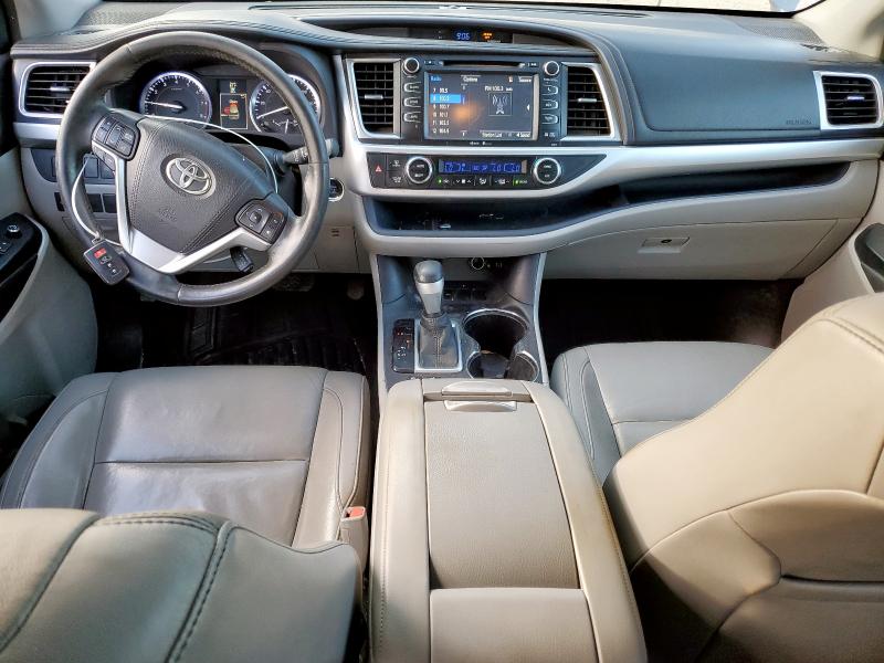 5TDKKRFH5FS096721 - 2015 TOYOTA HIGHLANDER XLE Bleu photo 8