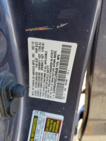 5J6RM4H50CL059646 - 2012 HONDA CR-V EX BLUE photo 14