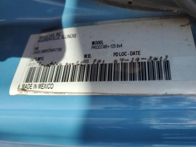 3HSDLSMR5DN647768 - 2013 INTERNATIONAL PROSTAR BLUE photo 10