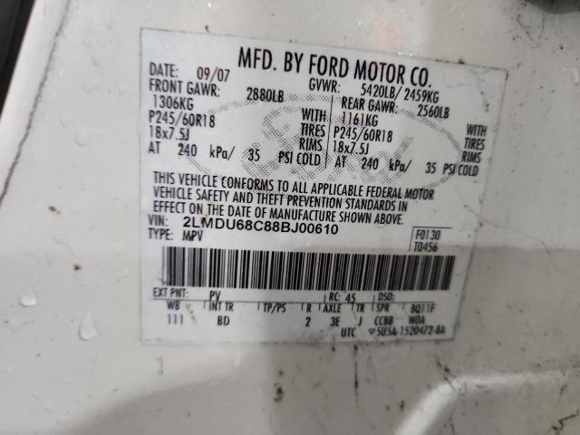 2LMDU68C88BJ00610 - 2008 LINCOLN MKX BEIGE photo 14