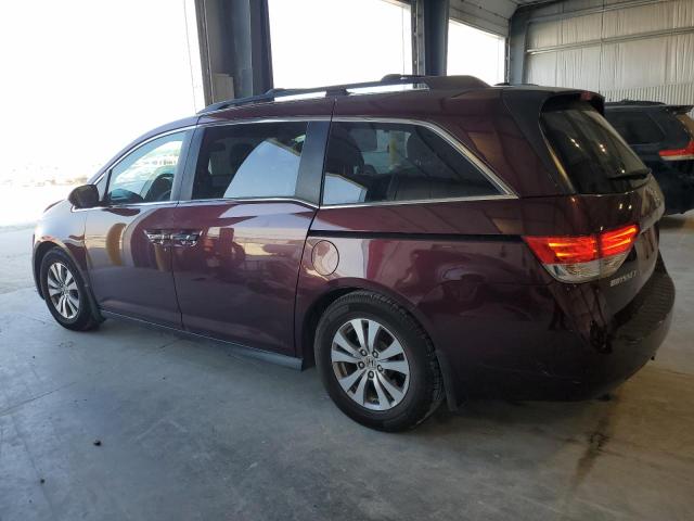 5FNRL5H61FB063686 - 2015 HONDA ODYSSEY EXL BURGUNDY photo 2