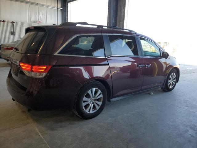 5FNRL5H61FB063686 - 2015 HONDA ODYSSEY EXL BURGUNDY photo 3