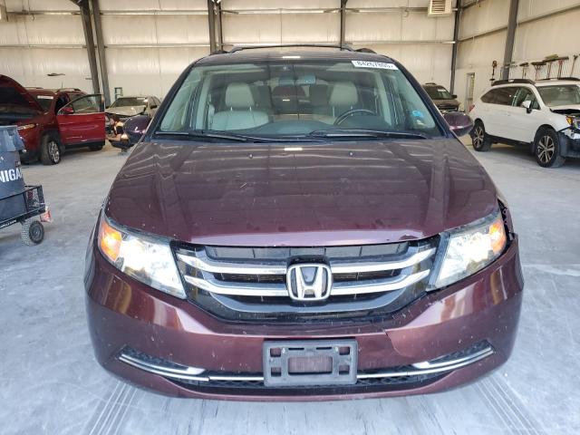 5FNRL5H61FB063686 - 2015 HONDA ODYSSEY EXL BURGUNDY photo 5