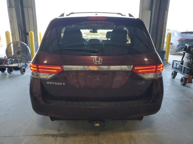5FNRL5H61FB063686 - 2015 HONDA ODYSSEY EXL BURGUNDY photo 6