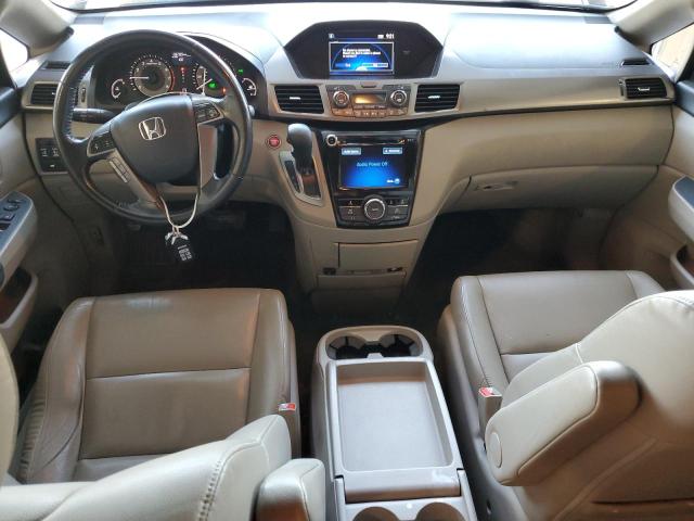 5FNRL5H61FB063686 - 2015 HONDA ODYSSEY EXL BURGUNDY photo 8