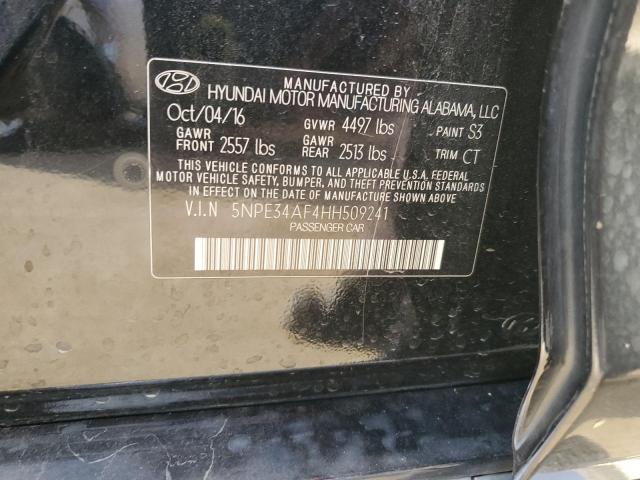 5NPE34AF4HH509241 - 2017 HYUNDAI SONATA SPORT 黑色 照片 14