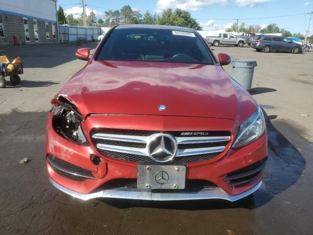 55SWF4KBXHU217873 - 2017 MERCEDES-BENZ C 300 4MATIC BURGUNDY photo 5
