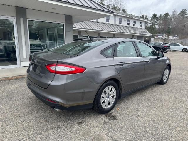 3FA6P0G76DR210414 - 2013 FORD FUSION S GRAY photo 4