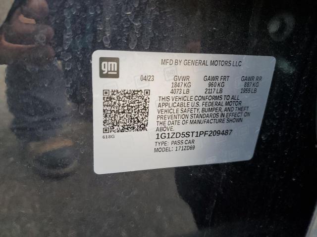 1G1ZD5ST1PF209487 - 2023 CHEVROLET MALIBU LT BLACK photo 13