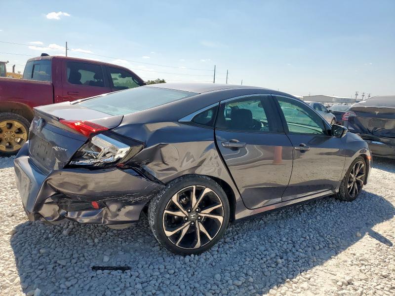 2HGFC2F84LH561653 - 2020 HONDA CIVIC SPORT GRAY photo 3