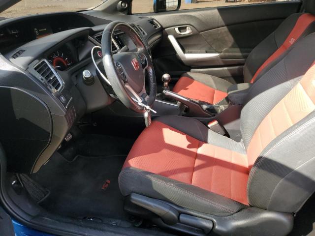 2HGFG4A55FH700318 - 2015 HONDA CIVIC SI BLUE photo 7