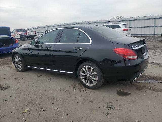 55SWF4KB0GU111687 - 2016 MERCEDES-BENZ C 300 4MATIC BLACK photo 2