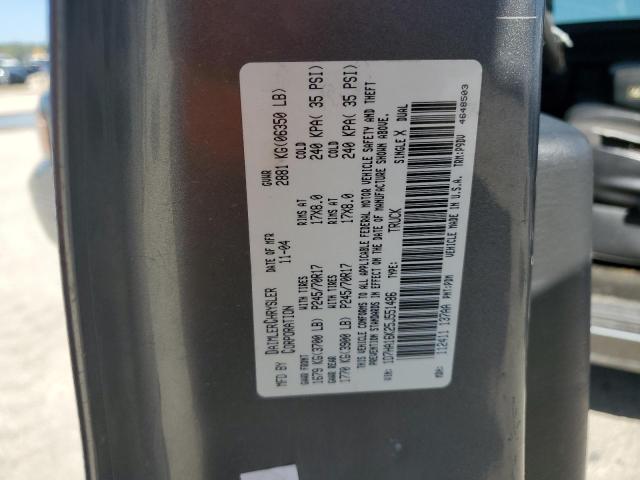 1D7HA16K25J551486 - 2005 DODGE RAM 1500 ST GRAY photo 12