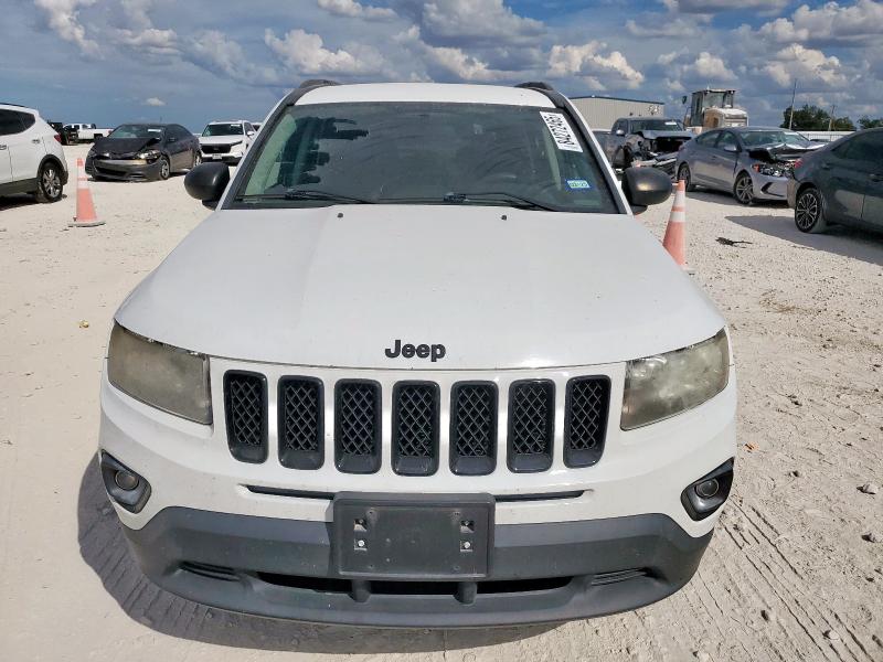 1C4NJCBA7ED766947 - 2014 JEEP COMPASS SPORT WHITE photo 5