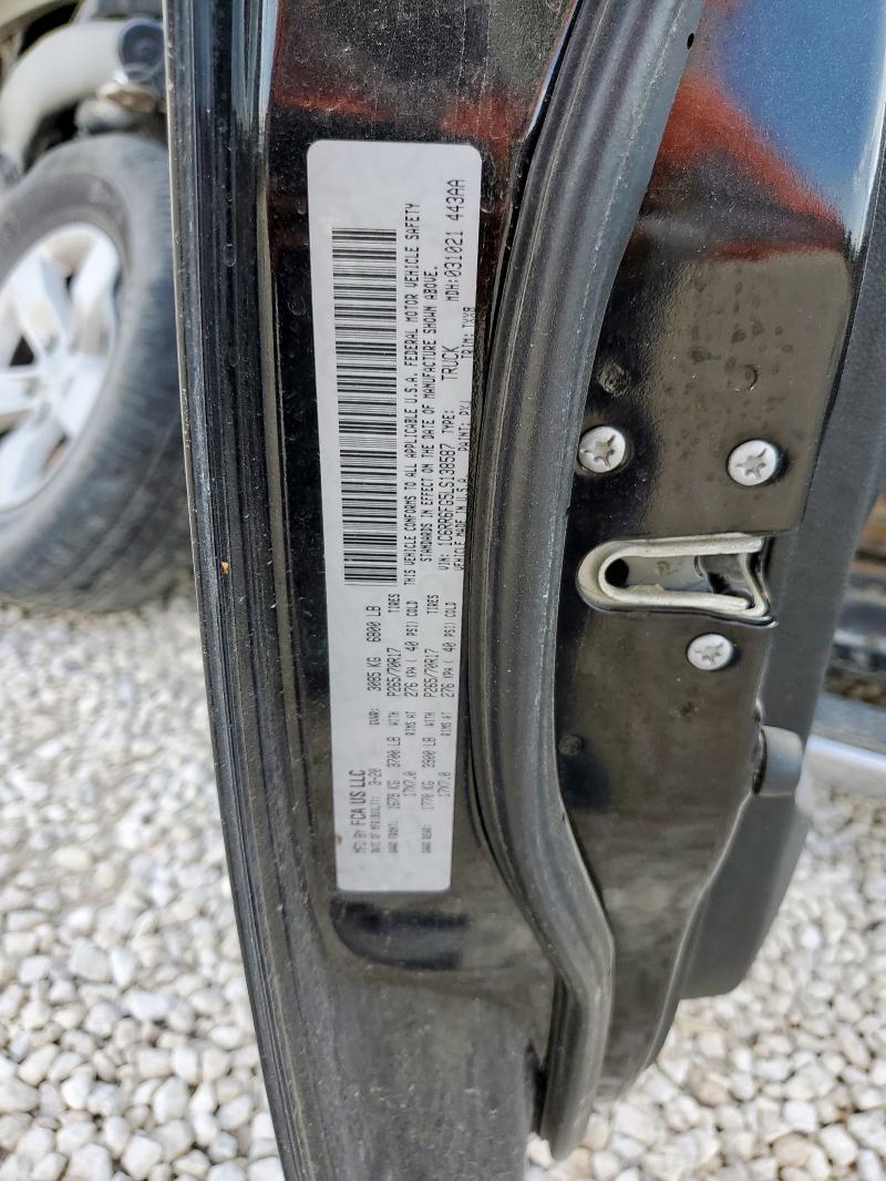 1C6RR6FG5LS138587 - 2020 RAM 1500 CLASSIC TRADESMAN Чорний фото 12