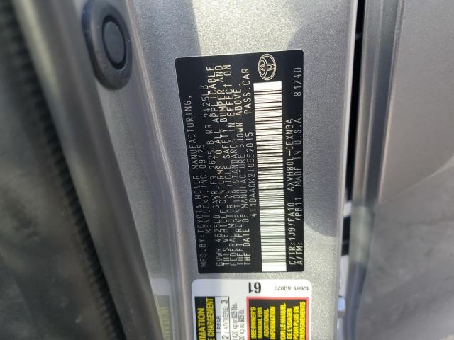 4T1DAACK2TU652015 - 2026 TOYOTA CAMRY XSE SILVER photo 12