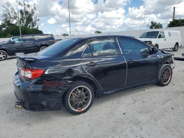 5YFBU4EEXBP002453 - 2011 TOYOTA COROLLA BASE Սև լուսանկար 3