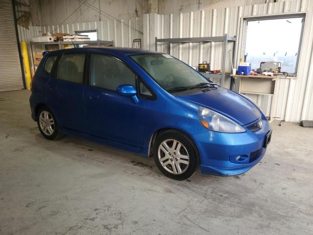 JHMGD37607S055544 - 2007 HONDA FIT S 蓝色 照片 4
