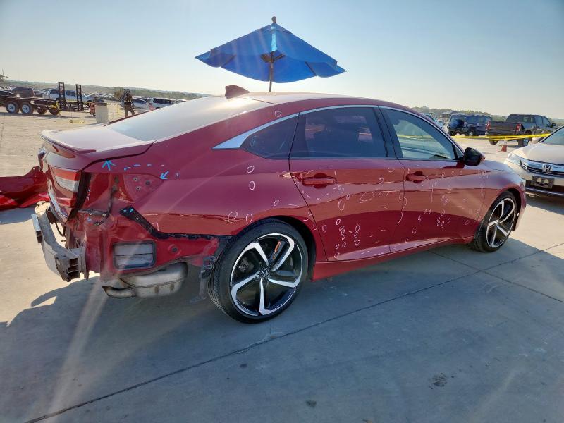 1HGCV1F34JA207025 - 2018 HONDA ACCORD SPORT 红色 照片 3