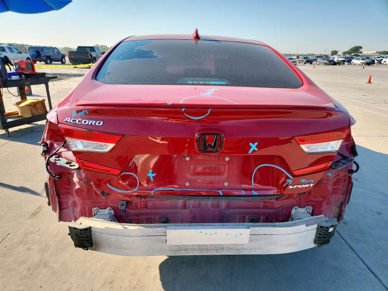 1HGCV1F34JA207025 - 2018 HONDA ACCORD SPORT 红色 照片 6